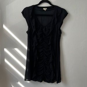 Anthropologie Black Mini Dress